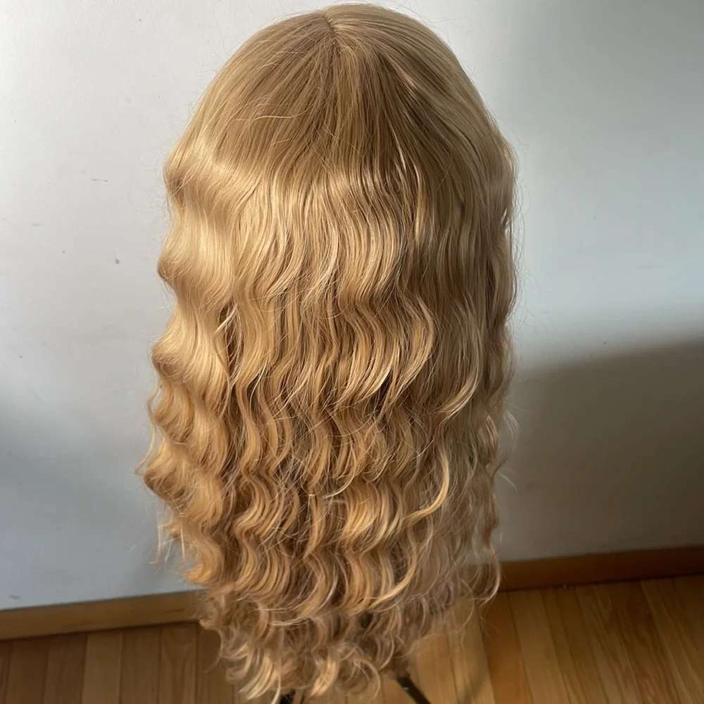 - 22” Strawberry Blonde Curly Wavy Lace Front Wig *NEW* - Picture 6 of 13